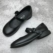 Cut code clearance treatment 2021 leather womens single shoes soft sole soft leather comfortable fashion flat shoes Mary Jane shoes women