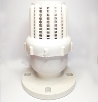 PVC PPR plastic flange plastic bottom valve flip plate chemical acid and alkali resistant sewage pump bottom valve DN50 DN80