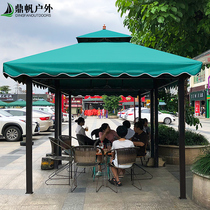 Outdoor awning Awning courtyard car outdoor four-legged gazebo Advertising campaign stall Large Roman tent umbrella