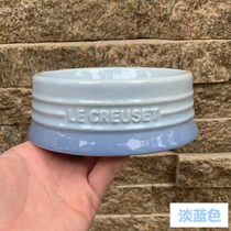 LeCreuset Cool Cat Dog Food Pet Flat Bowl Dog Cat Universal Ceramic Bowl Enamel Spot