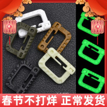 South Korea imported WJ tactical buckle quick release D buckle luminous plastic steel buckle MOLLE high-strength hook DIY accessories