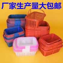 Factory direct sales 2 kg-12 kg bayberry square basket strawberry basket portable basket plastic basket grape basket fruit picking