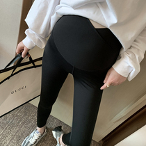  Q stretch does not fall off the gear~Shark skin pregnant women leggings thin spring and autumn yoga pants pants spring and summer models to wear outside