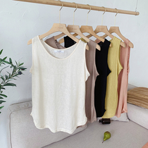 ZMAMI maternity wear ◆ tide mom Korean version of large size sleeveless pregnant woman vest summer thin knitted base shirt