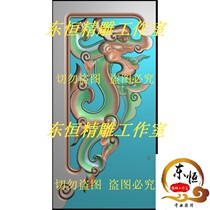 The carved picture corbel flower porch Liangtorong corbel horns and horns flower relief figure grass dragon in