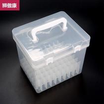 Mark pen containing base watercolor pen bucket hand multifunction special large capacity thickened transparent plastic pencil case