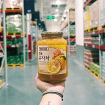 South Korea imported honey grapefruit tea big package 2kg jam drink drink fruit tea Sam