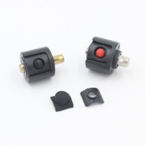 Flashlight switch accessories middle switch 22mm 24mm with charging hole raised at both ends high quality
