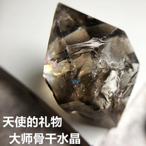 Shangxin) Soul Mate Crystal Shining Diamond Double Tip Natural Tea Crystal Raw Mineral Backbone Crystal Water Cholders Ya Jing Healing