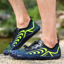 Summer breathable beach sandals mens outdoor traceability shoes mens quick-dry non-slip anti-cut soft bottom barefoot quick-drying shoes