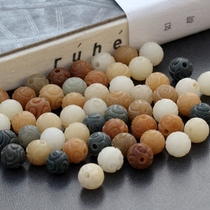 Colorful Bodhi Xiangyun natural non-color hand-carved lotus accessories accessories beads scattered beads