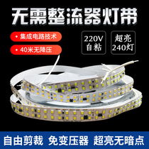 led linear light 220V self-adhesive soft light strip decorative light piece background wall patch linear waterproof stair strip