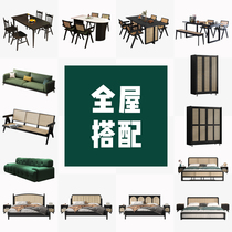 Dark Family Furniture Combination Package Bedroom Restaurant Restaurant Restaurant Restaurant Restaurant Furniture
