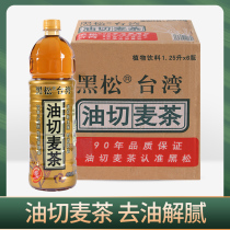 Taiwan flavor Black pine oil cut wheat tea 1 25L*6 bottles of beverage large bottle plant summer net red FCL beverage