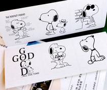  60 stickers Snoopy Stickers Simple snoopy Puppy Cartoon Sealing Stickers Gift Packaging Decorative Stickers