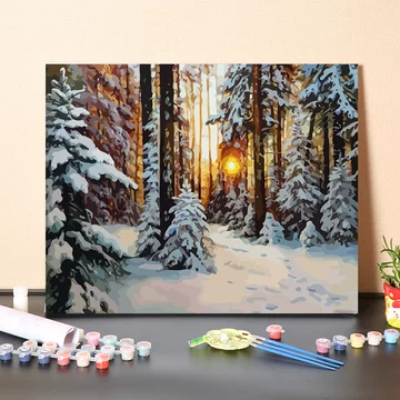 雪景数字油画-雪景数字油画促销价格、雪景数字油画品牌- 淘宝