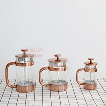Export German glass law Press Pot Stainless steel filter household French coffee maker tea cup defects