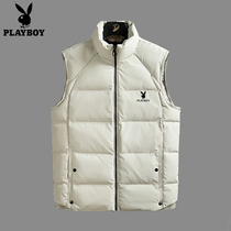 Playboy middle-aged and elderly vest mens autumn and winter New Kan shoulder jacket casual fathers horse clip thick and warm
