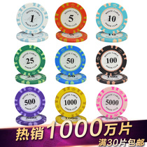 Texas Holdem high-end chess and card room mahjong hall money card chip generation Points currency customized children reward primary school students