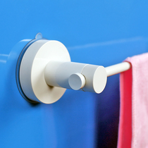 Towel rack non-perforated toilet bathroom suction cup hanger bath towel rack cloth rack single pole holder towel bar