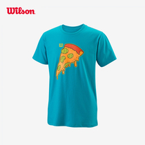 wilson wilwin tennis suit children teen sports T-shirt cartoon printed casual round collar short sleeve blouse