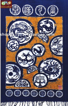 Batik curtain Guizhou Miao batik Batik painting decoration wall hanging Qin Han Wadang 140 * 90CM