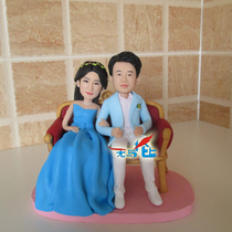 Wedding Styling Angel Soft Pottery Paparazzi Live-action Clay 20CM People occasionally ordered to make Q-version double lovers 3D printing