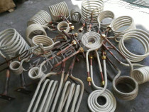 Customized high frequency induction heating coil heating copper pipe fittings high temperature pipe high frequency heating machine intermediate frequency heating accessories