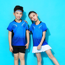 2021 boys and girls quick dry table tennis suit set breathable badminton suit training match volleyball suit volleyball uniform tennis suit