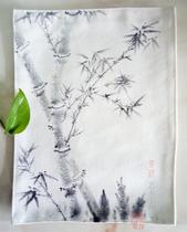 Yunxi Art Museum] The owner hand-painted canvas mouse pad coaster tableware pad thickened handmade fabric art and art fan