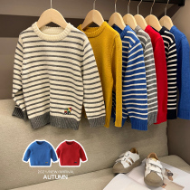 Boys Pullover sweater sweater Autumn spring and autumn childrens clothing Autumn and winter baby children 1 year old 3 childrens top U13243