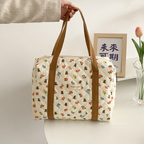South Korea Ins moms bag new and versatile large capacity Broken Flowers Single Shoulder Bag Baby Stroller Baby Cart