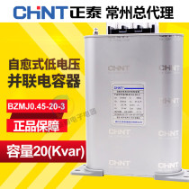 Chint capacitor 450v reactive power compensation self-healing low-voltage parallel power capacitor BZMJ0 45-20-3
