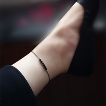 Original Brand Red Black Manau Pure Artisanal Extreme Fine Foot Chain Male and female Couple minimalist Thermal Pin Transfer Anti-Man