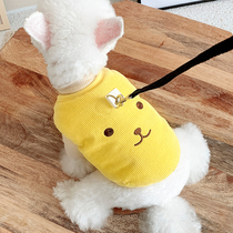 Traction cotton vest dog autumn pet Teddy puppy small dog Bipi bear Bo Mei cat clothes autumn and winter
