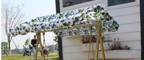 Wrought iron swing canopy tarpaulin tarpaulin awning