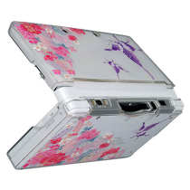 And color beauty Wasabi 3DS transparent shell Protective case crystal shell WSB0450 flower butterfly Rotten