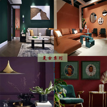 Latex paint household paint water-based environmental protection living room color renovation indoor self-painting retro green wall paint