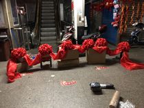 Cutting flower ball glorious wedding car decoration big red flower award opening ribbon cutting big red flower ball super big flower ball