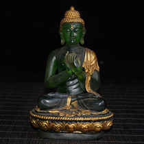 Folk recycling antiques collection glazed gilt Buddha statues