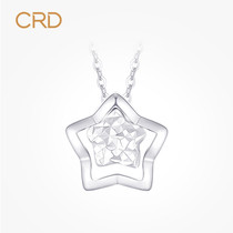 CRD Claiti platinum pendant female pt950 can be equipped with a white gold necklace clavicle chain a two-wear pendant