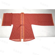 Song Dynasty Hanfu-Zhou Yuhe collar single shirt mens placket kaftan material