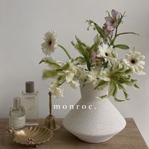 MONROE dream deer studio French white ceramic vase flower living room bedroom study flower arrangement