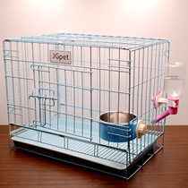 Dog cage Teddy with toilet Bold folding Indoor universal large medium and small dog cage Cat cage Portable pet cage