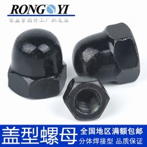 Black cap type nut cap nut black decorative nut black zinc screw cap M3M4M5M6M8M10M20