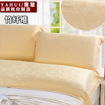 Yahui bamboo fiber skin-friendly soft ultra-breathable sweat-absorbing single double extended pillow towel cover is softer than cotton