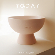White Pig shop TodayPets ceramic bowl dog bowl goblet to protect cervical pets