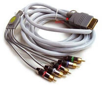Original Psyclone XBOX audio and video chromatic aberration fiber optic cable video game cable