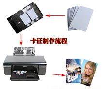 Inkjet direct printing coating IC card RF RFIDM1S50 Fudan chip Access control consumer attendance card one card