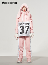 DOOREK mushroom head healing system 20 new Korean pink ski suit pants suit waterproof breathable warm